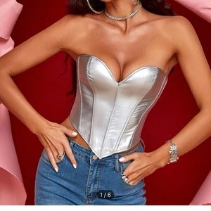 Silver corset